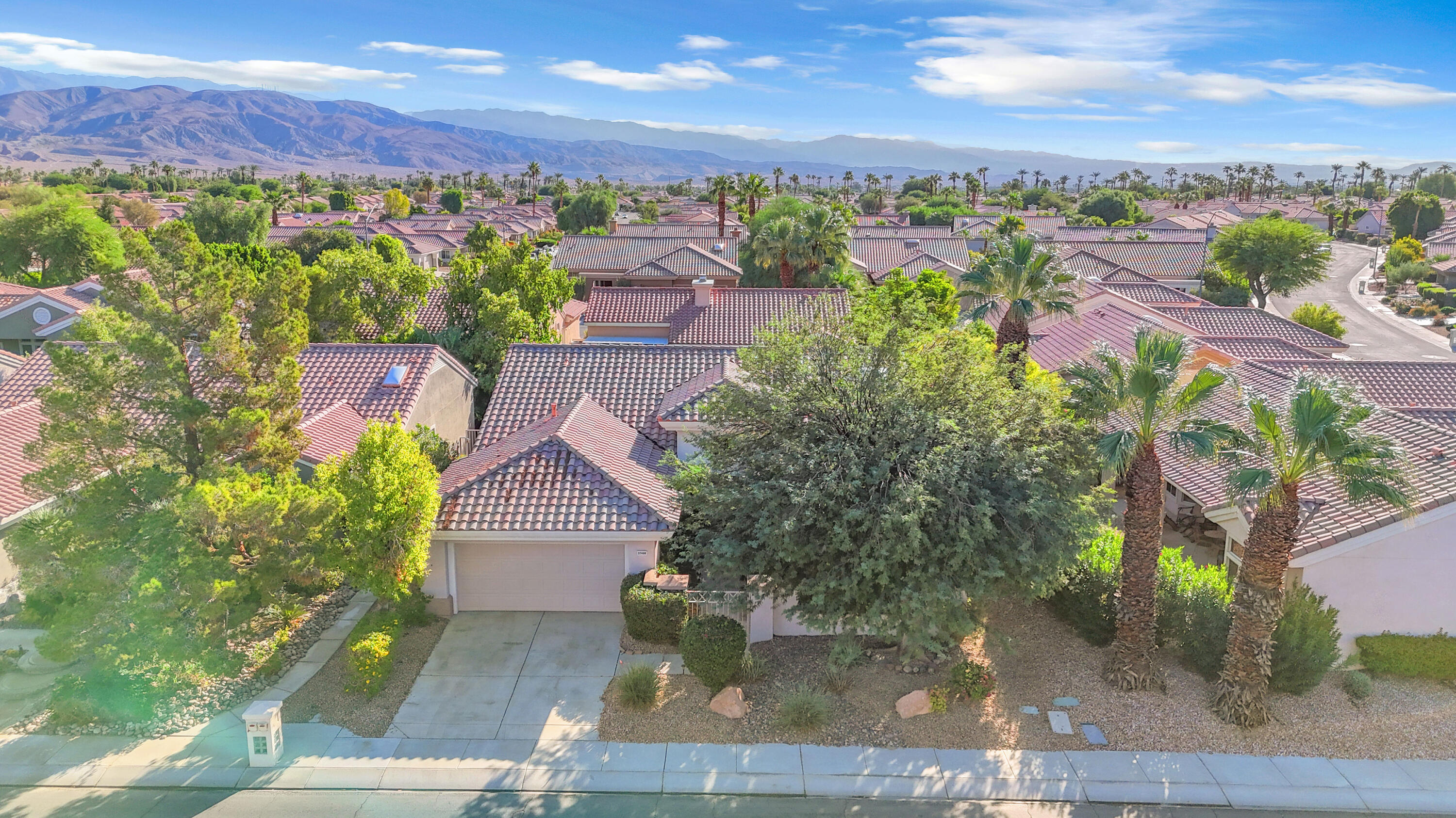 37468 Westridge Avenue Palm Desert, CA 92211 - Photo 3 of 40 an aerial view of residential houses with outdoor space and street view