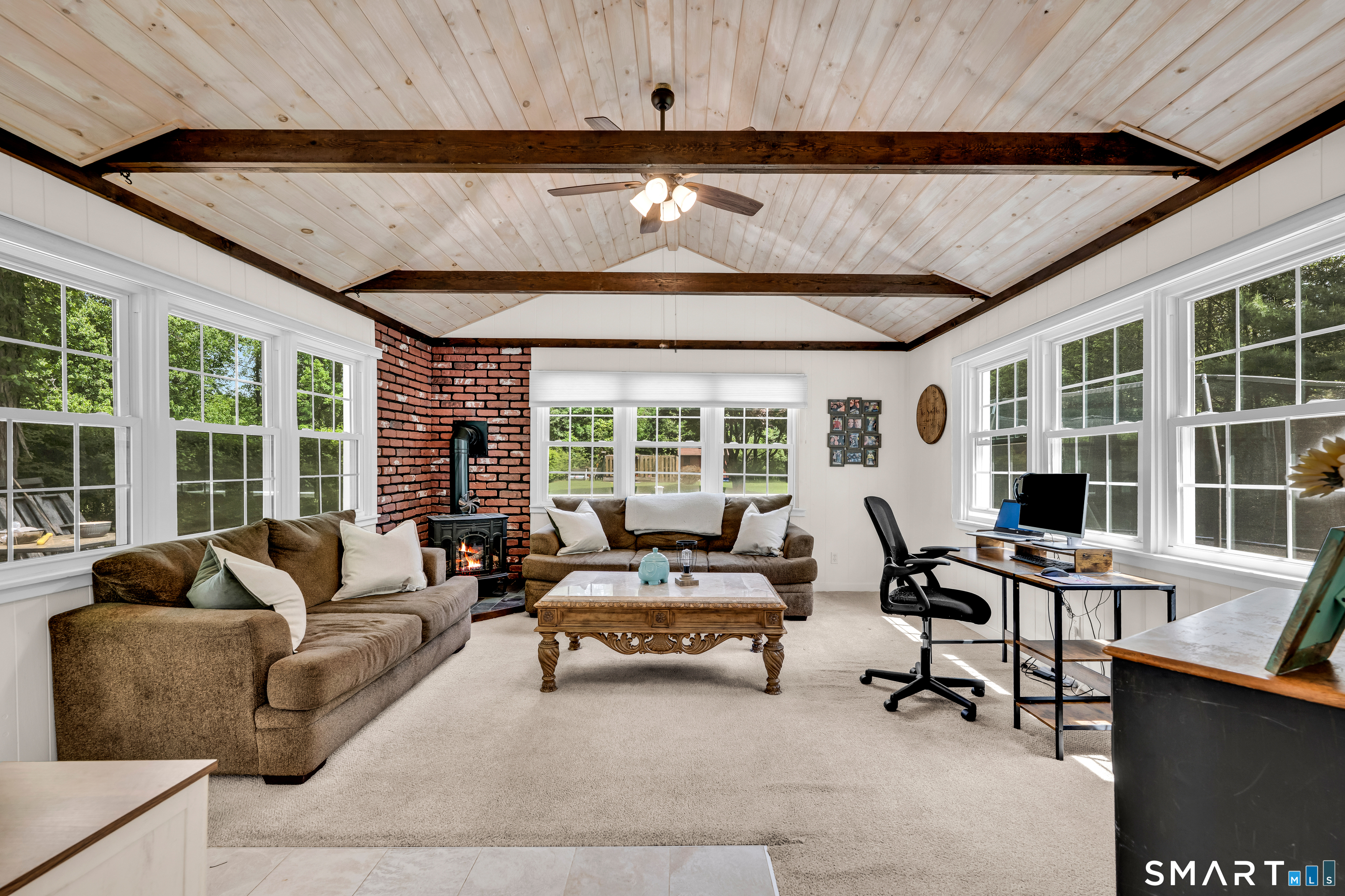 2 Hemlock Road Prospect, CT 06712 - Photo 9 of 27 a living room with furniture and floor to ceiling window