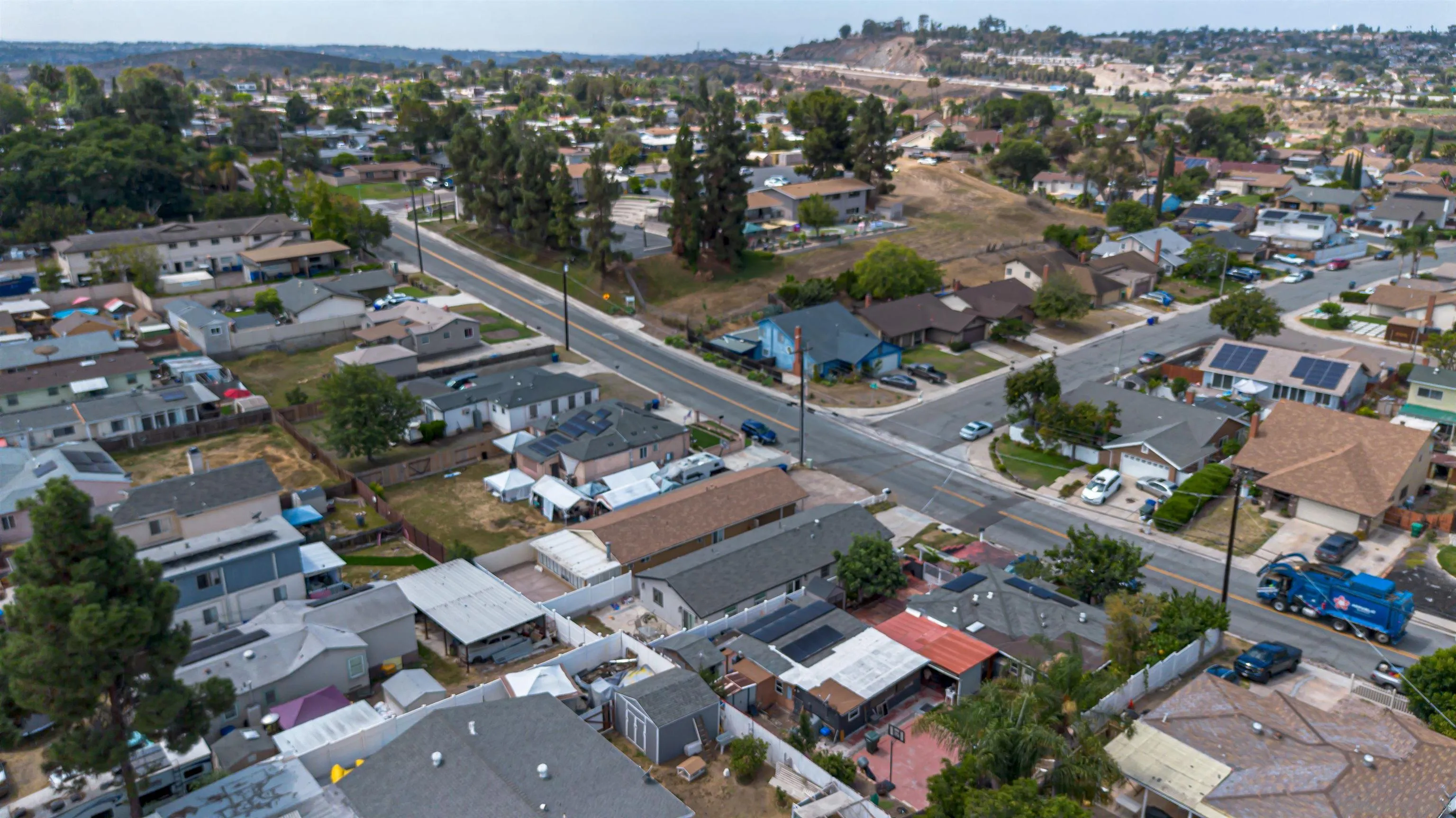 445 Kempton Street Spring Valley, CA 91977 - Photo 54 of 56 an aerial view of a city with lots of residential buildings