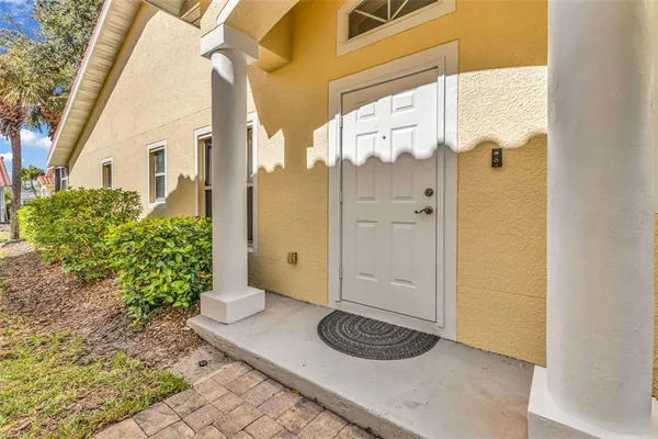 a view of a entryway door of the house