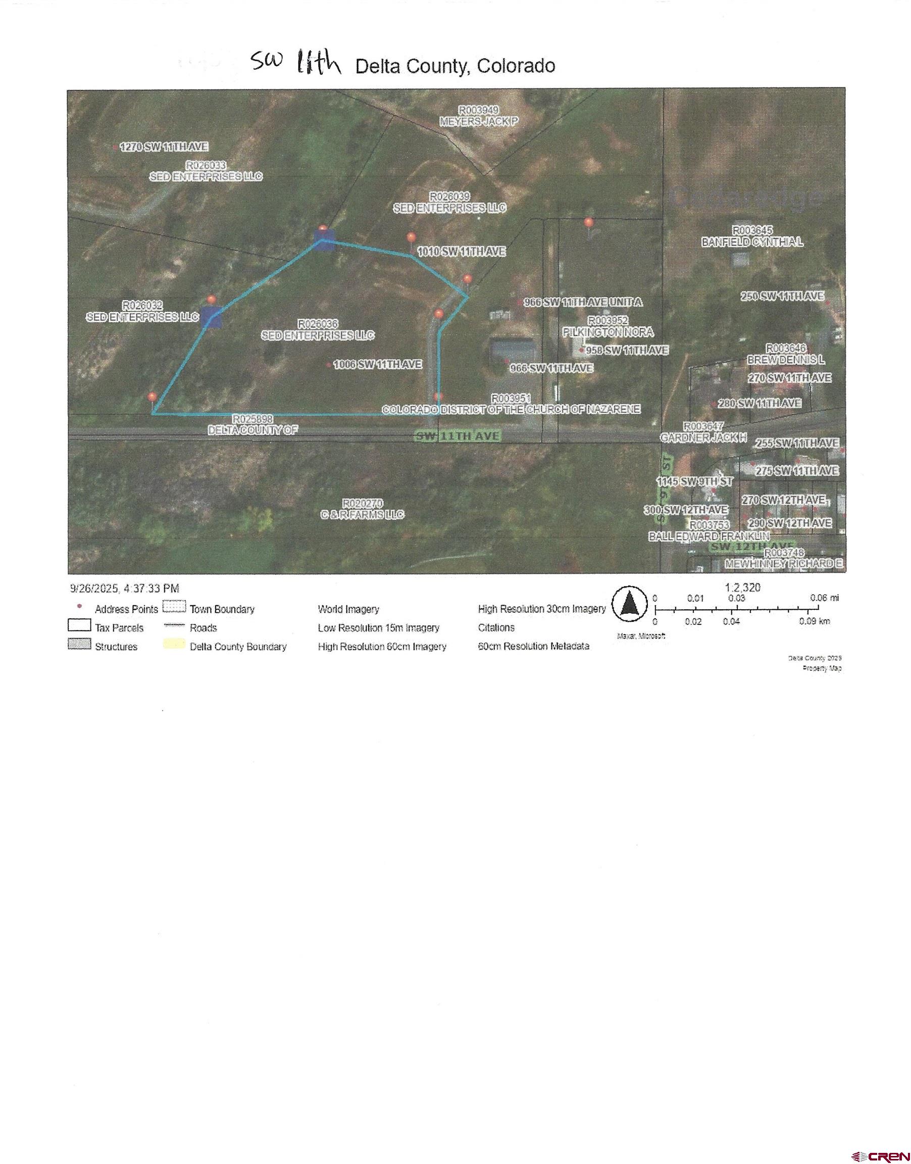 1006 Southwest 11th Avenue Cedaredge, CO 81413 - Photo 11 of 11 a black and white photo of a room