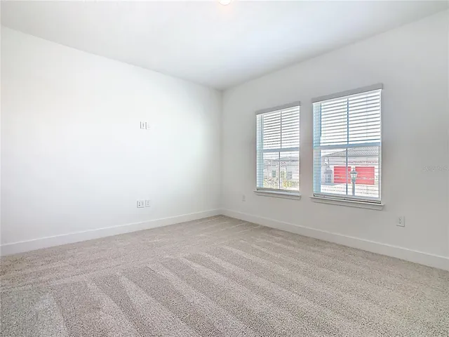 a view of a room with an empty space