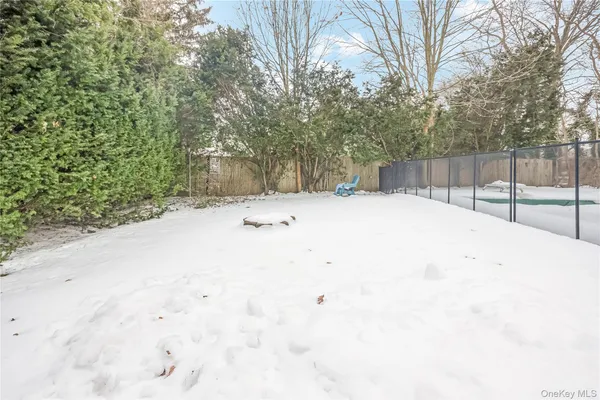 a street view covered with snow