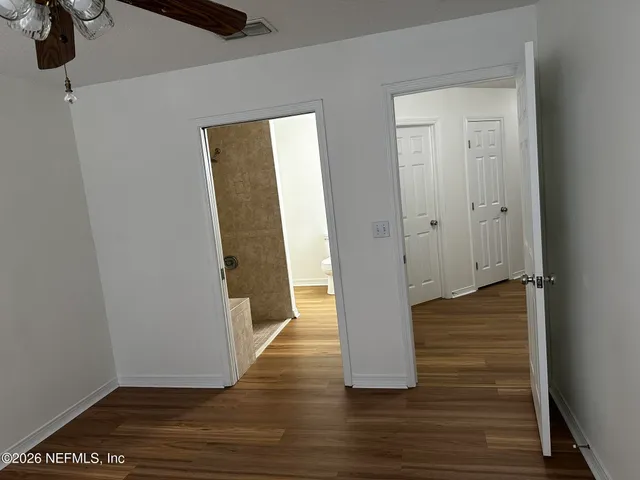 a view of wooden floor