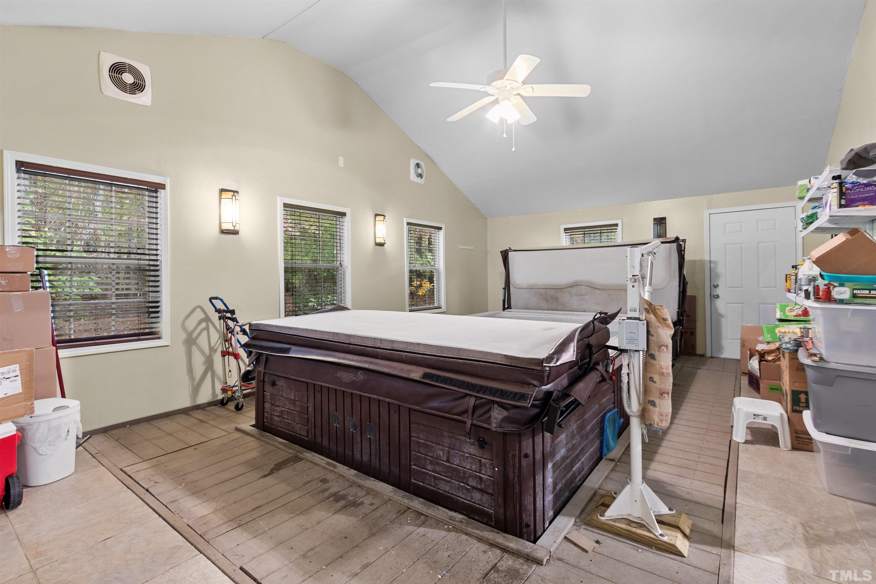 2710 Hurdover Road Apex, NC 27539 - Photo 32 of 52 a room with pool table and windows