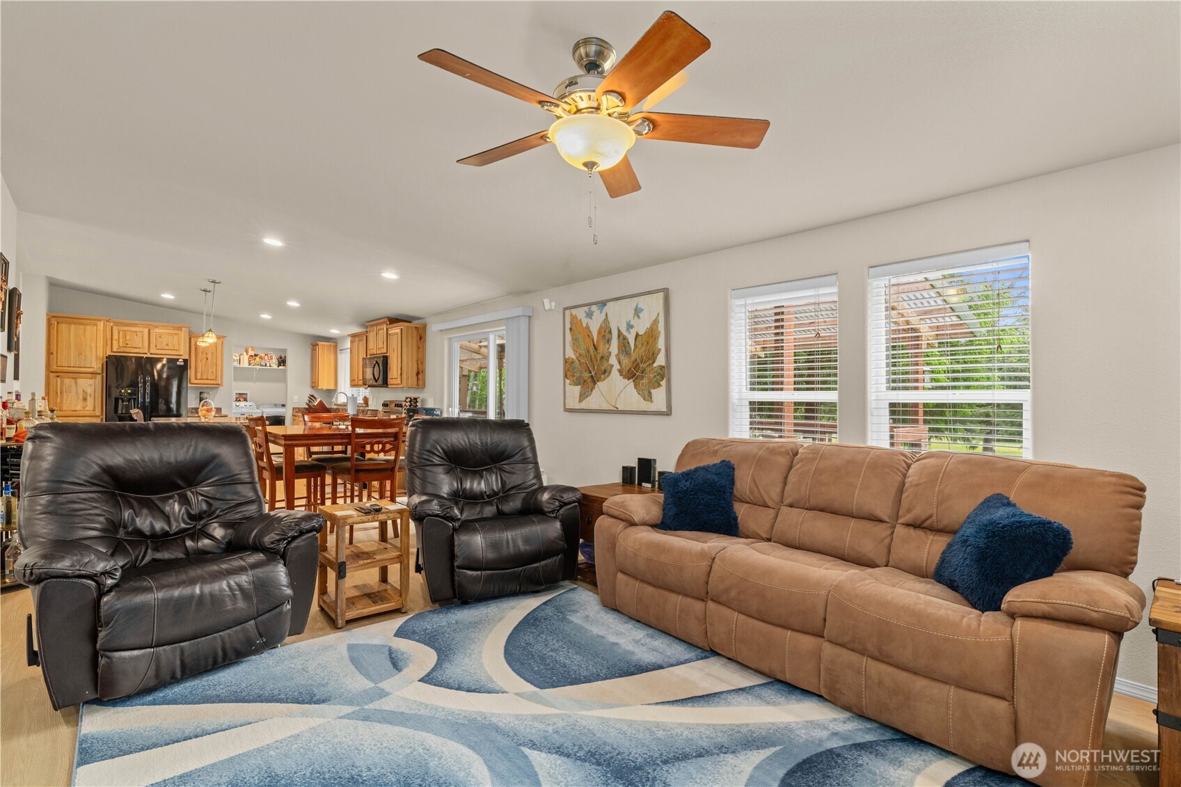 132 River Park Road Forks, WA 98331 - Photo 15 of 40 a living room with furniture ceiling fan and a window