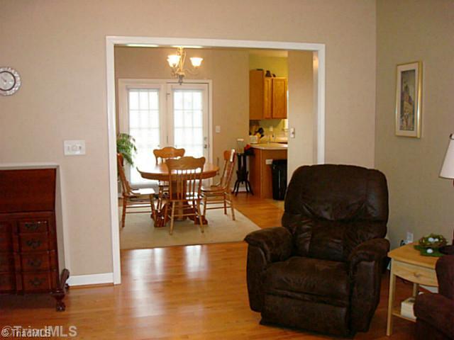 413 Barnsdale Ridge Road Kernersville, NC 27284 - Photo 7 of 15 Living Room. View from Living Room into the Breakfast Room.