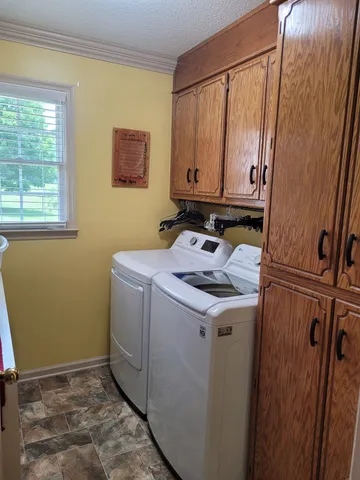 a room with storage and utility