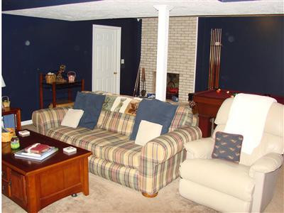 106 Bayberry Road Versailles, KY 40383 - Photo 17 of 19 Downstairs family room with masonry fire