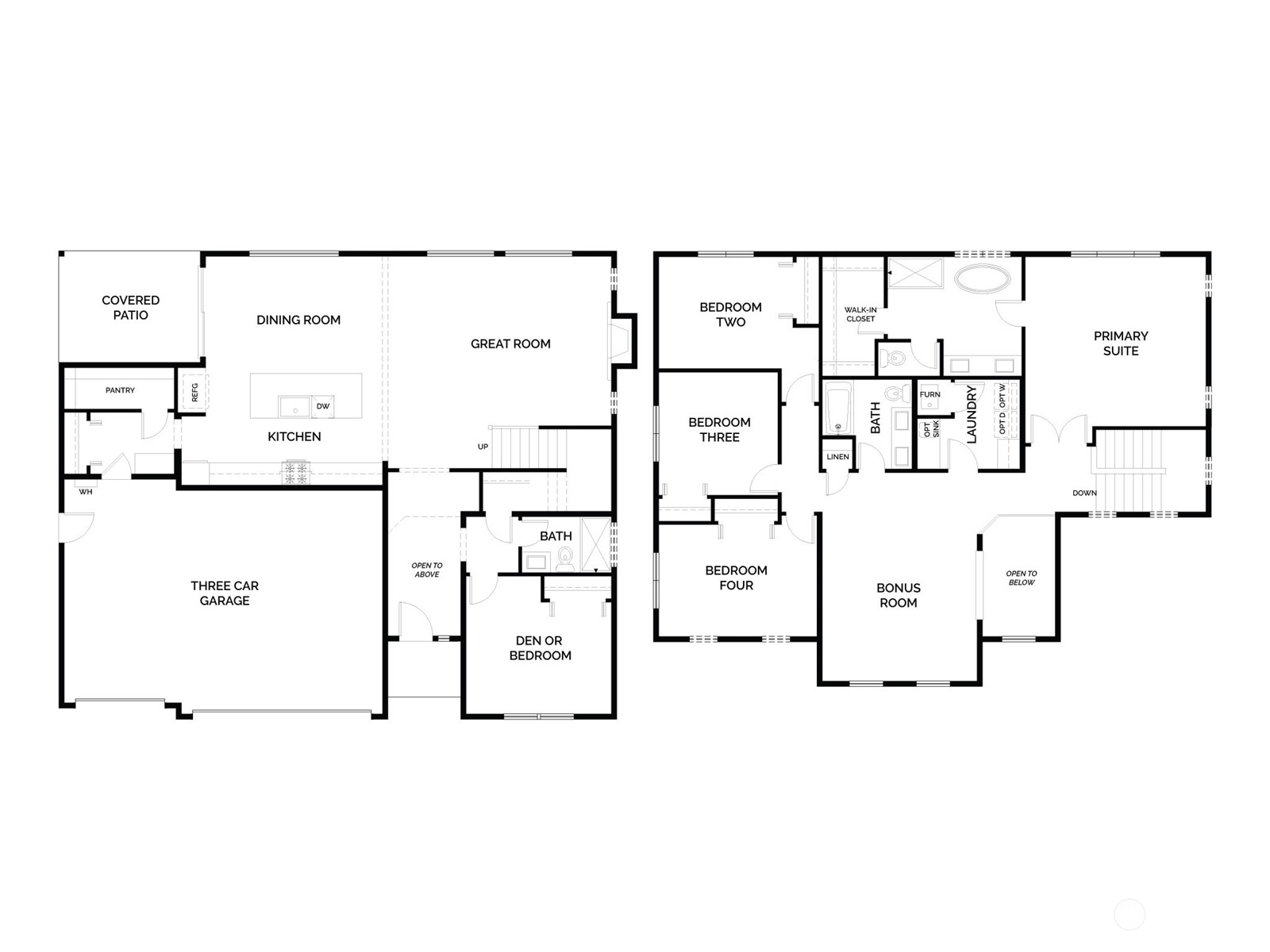 7 179th Place Southwest Bothell, WA 98012 - Photo 3 of 33 a picture of a floor plan
