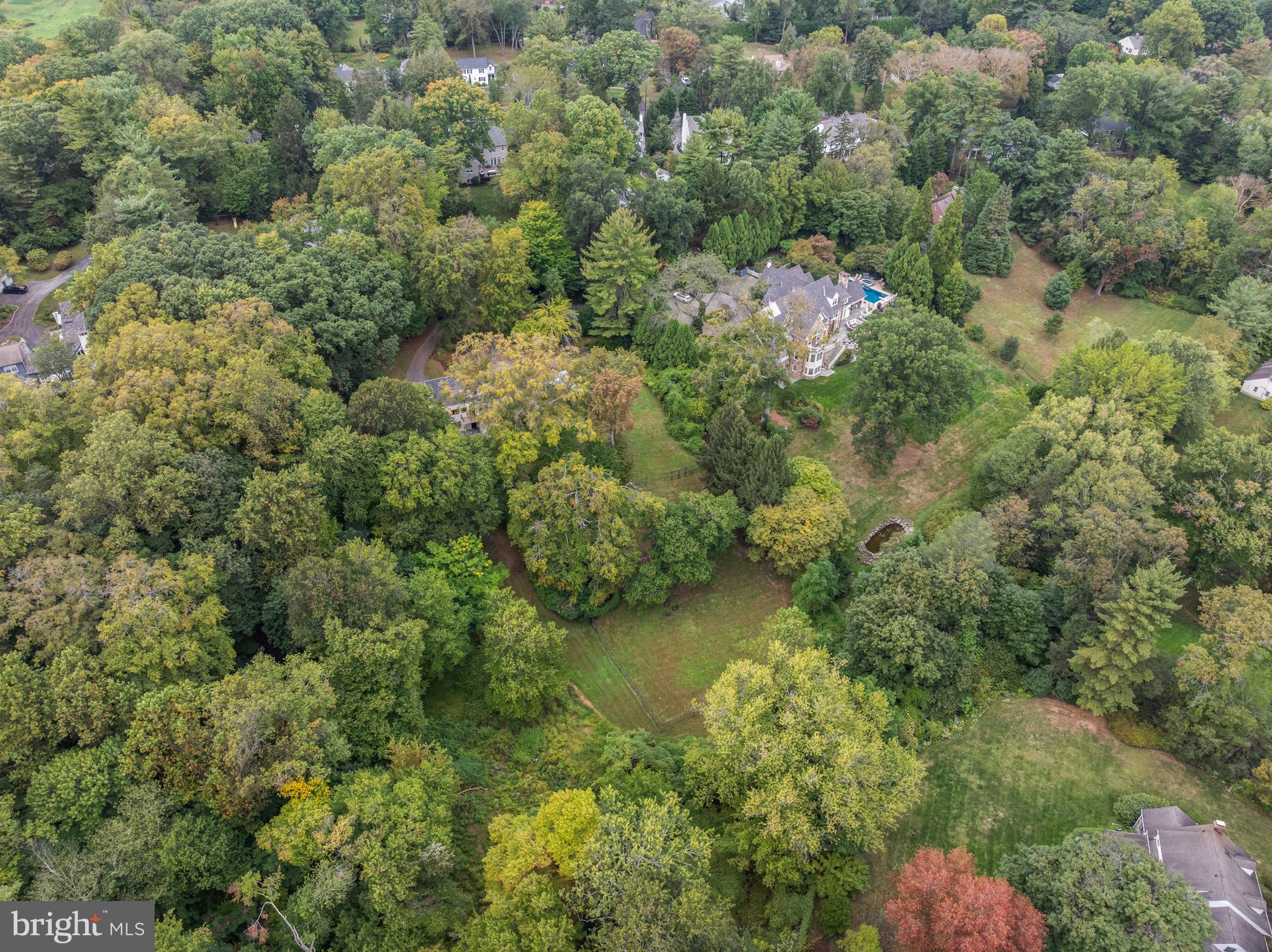 829 Black Rock Road Gladwyne, PA 19035 - Photo 18 of 20 an aerial view of residential house with outdoor space and trees all around
