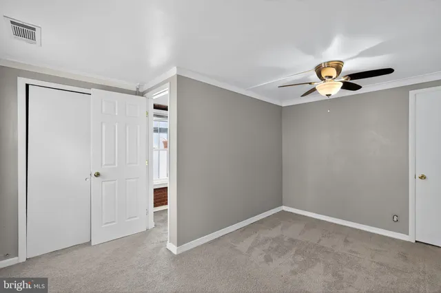 a view of an empty room