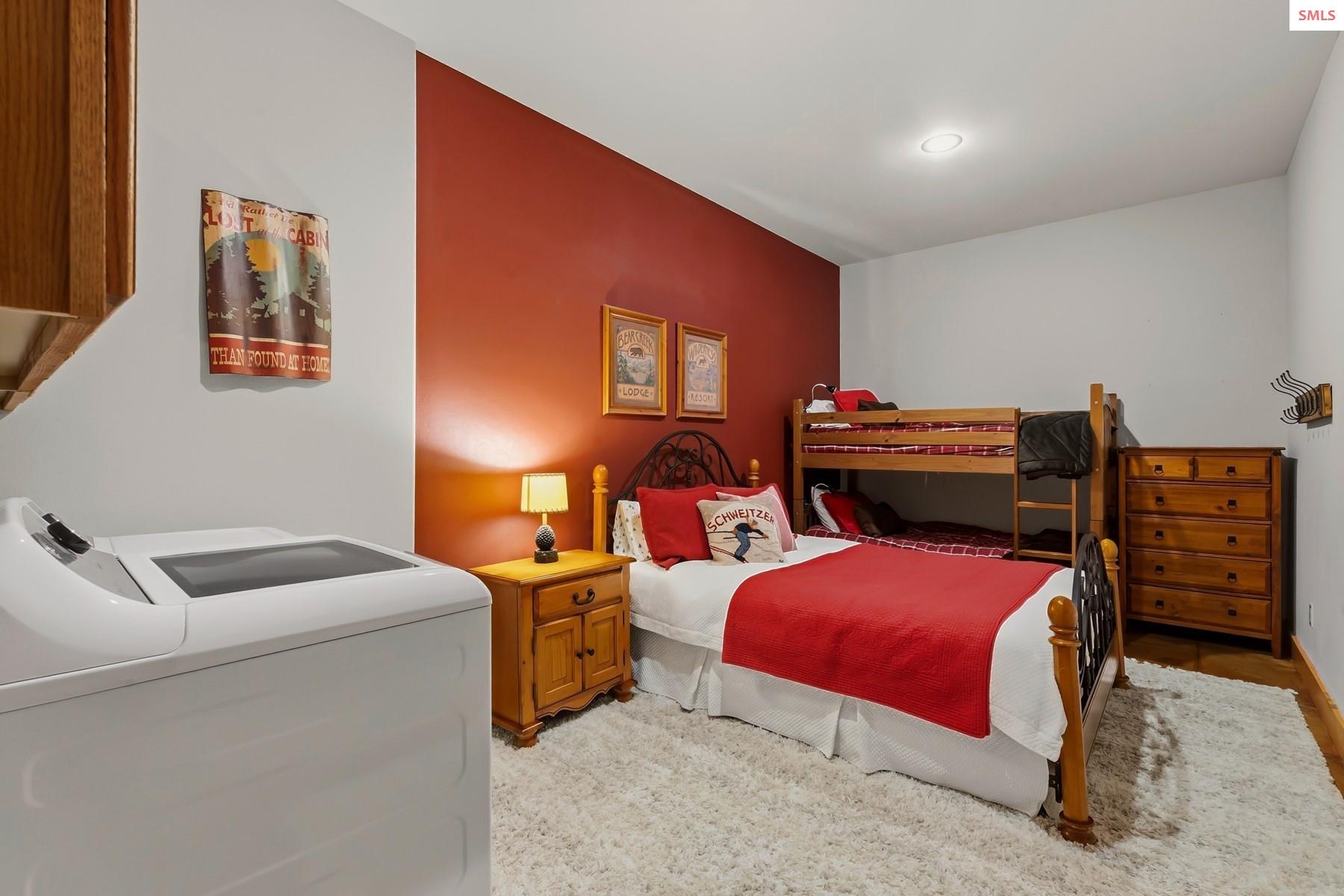 Set up as a non-conforming bedroom this flex space is super useful
