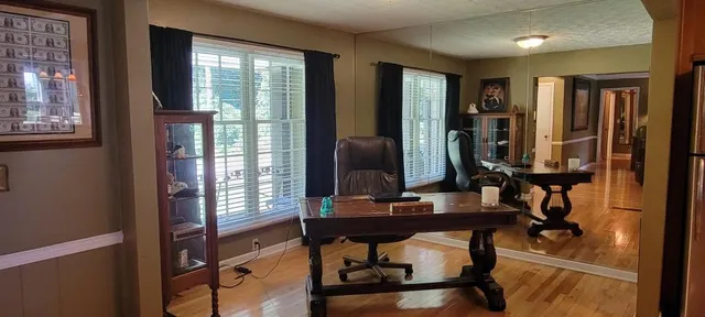 a view of workspace with windows