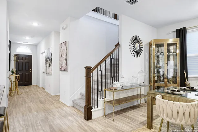 a view of a hallway with interior of the house
