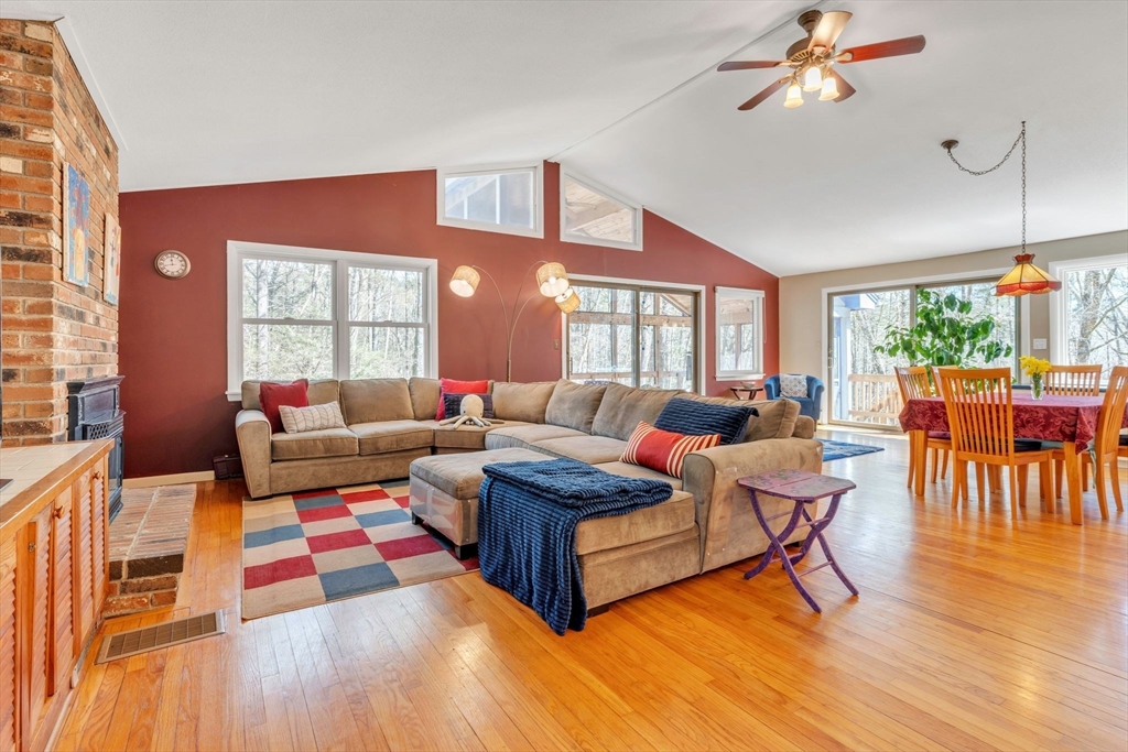 213 North Valley Road Pelham, MA 01002 - Photo 5 of 42 a living room with furniture and wooden floor