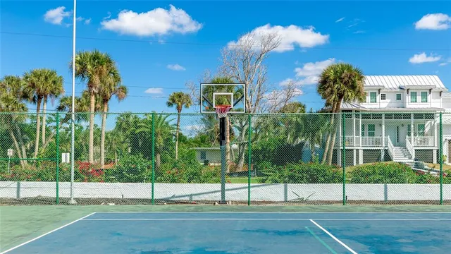 a view of a basketball court