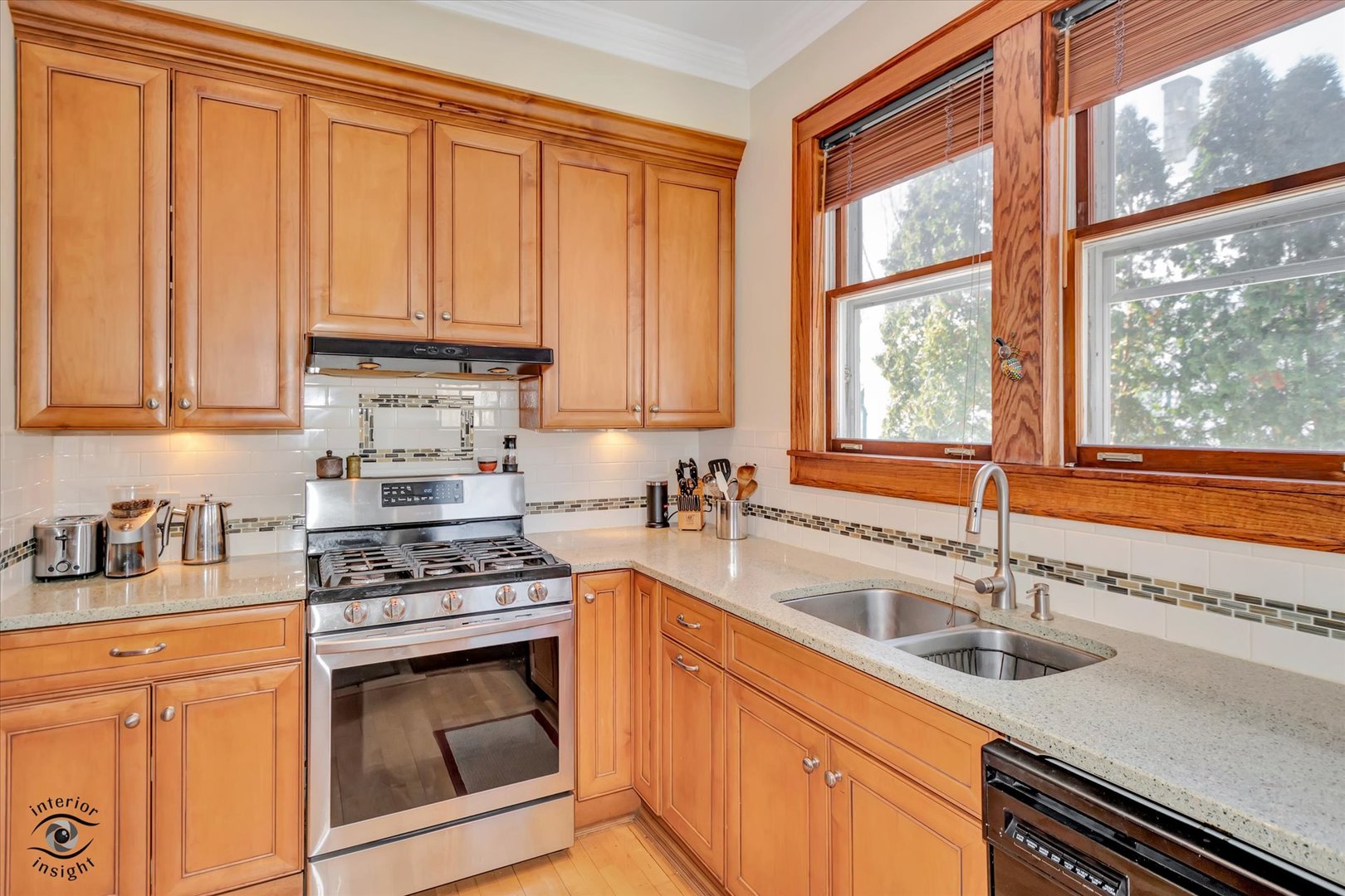 1650 West 105th Street Chicago, IL 60643 - Photo 15 of 43 a kitchen with granite countertop a sink stainless steel appliances and cabinets