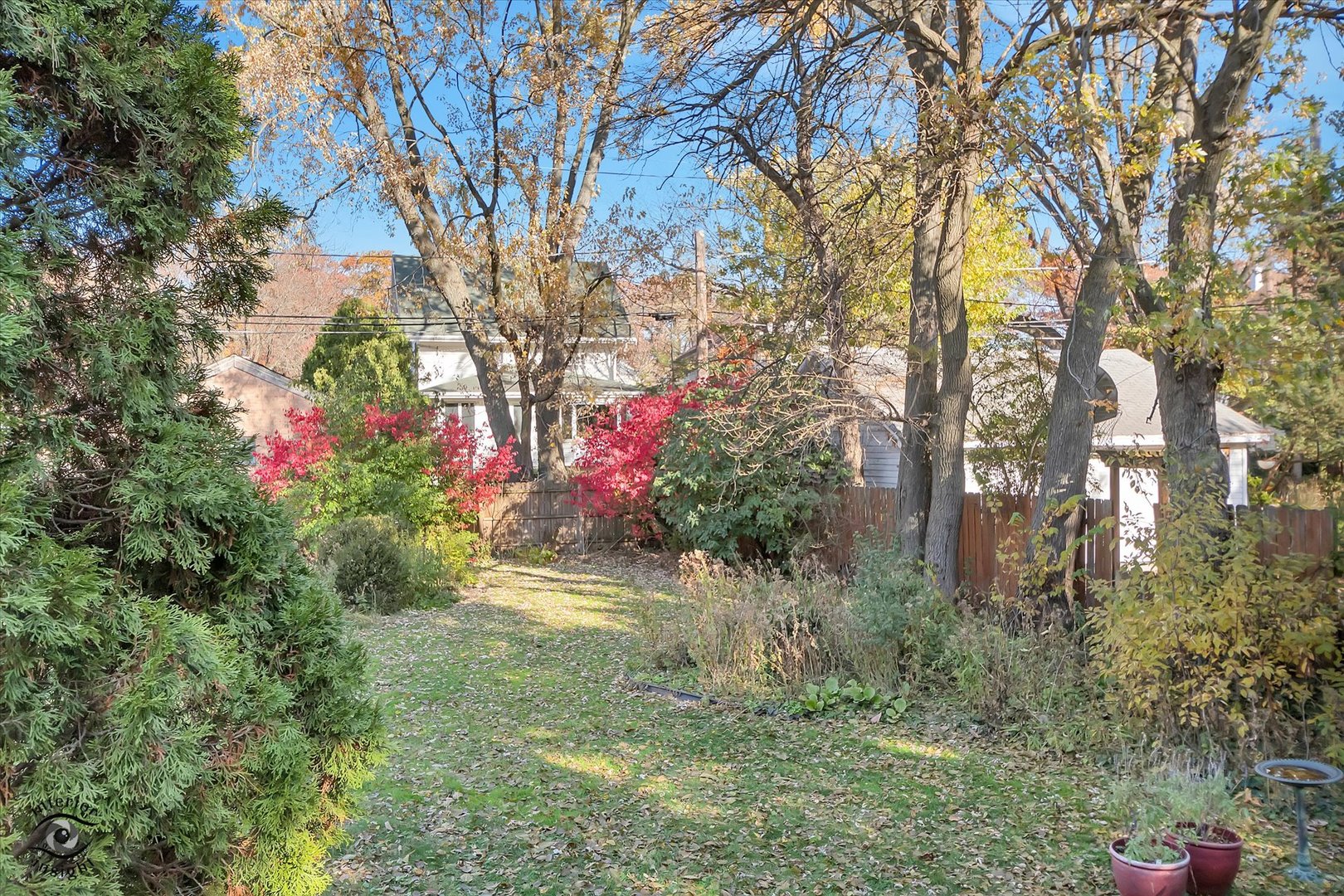 1650 West 105th Street Chicago, IL 60643 - Photo 37 of 43 a backyard of a house with lots of green space