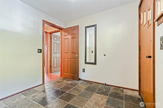 an empty room with window