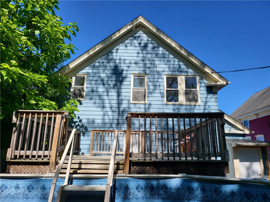 168 3rd Avenue Woonsocket, RI 02895 - Photo 3 of 14 Backyard deck
