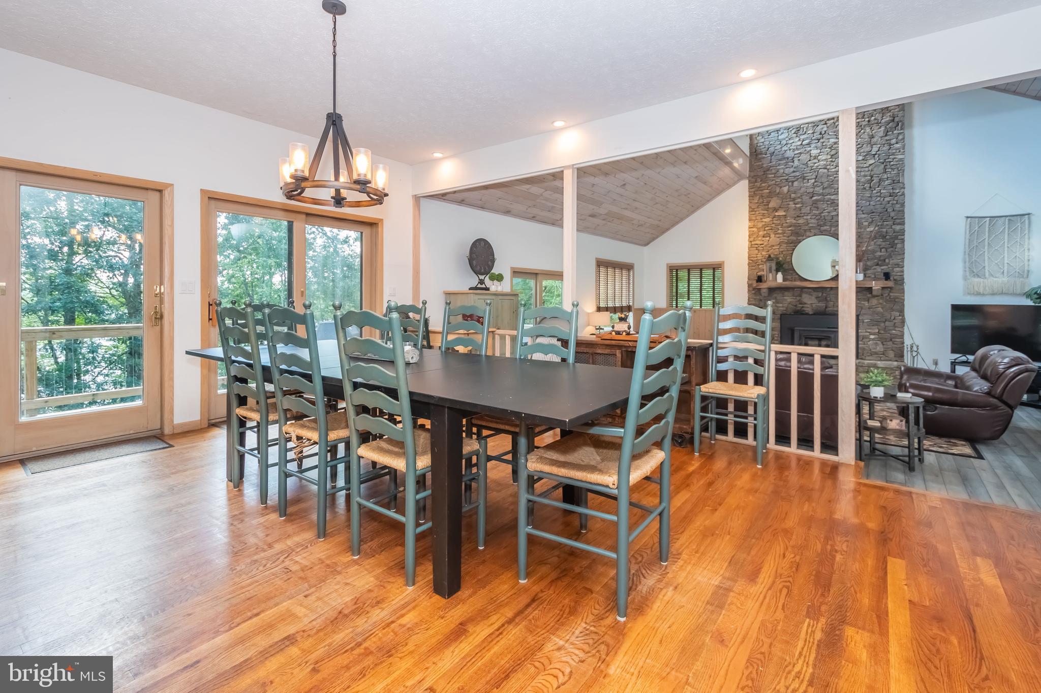 2345 Marsh Hill Road McHenry, MD 21541 - Photo 9 of 77 a view of a dining room with furniture window and wooden floor