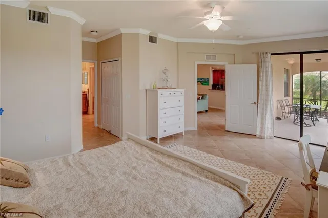 a view of a bedroom with closet