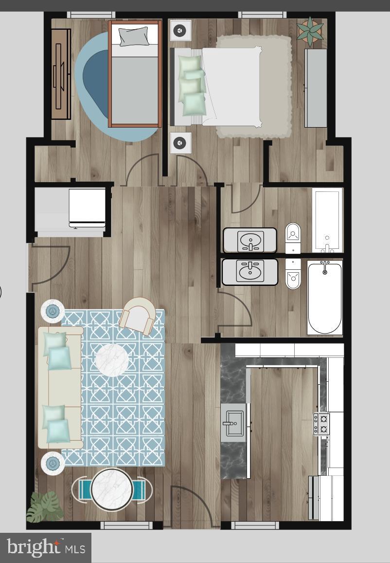 318 Carter Avenue Denton, MD 21629 - Photo 38 of 38 Virtually rendered floor plan/ conceptual purposes