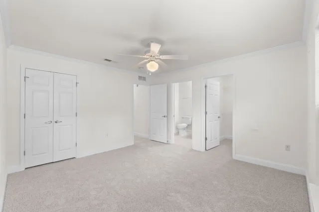 a view of an empty room