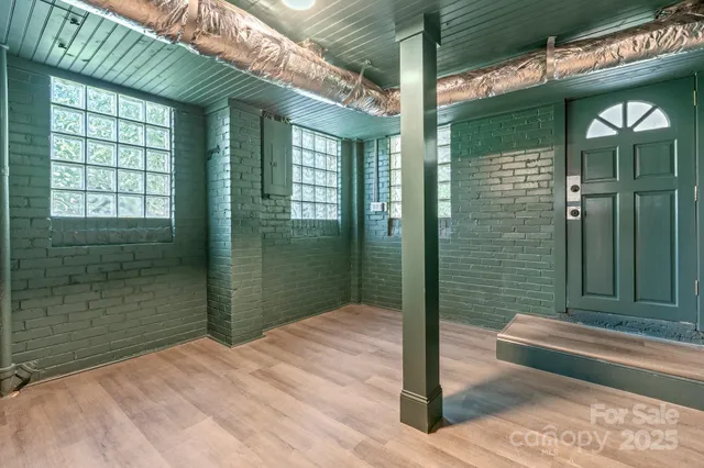 a bathroom with a shower and a bathtub
