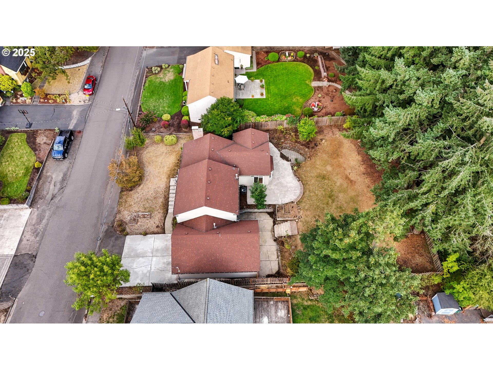 9360 Southwest Meadow Lane Portland, OR 97225 - Photo 39 of 48 an aerial view of a house
