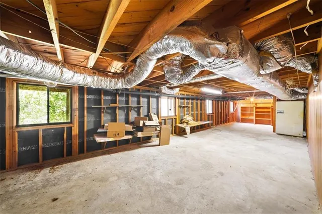 a view of hallway with stairs