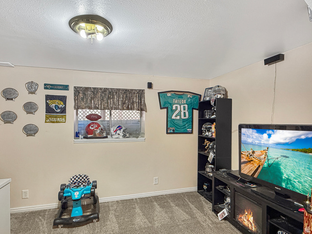 1716 Sagewood Road Price, UT 84501 - Photo 39 of 73 Living area with carpet and a textured ceiling