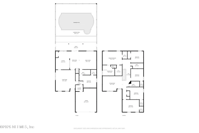 a view of indoor pool and sitting area