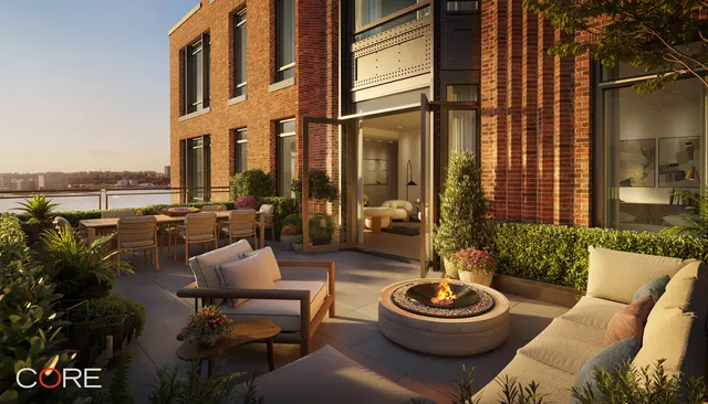 a picture of a park with a bench