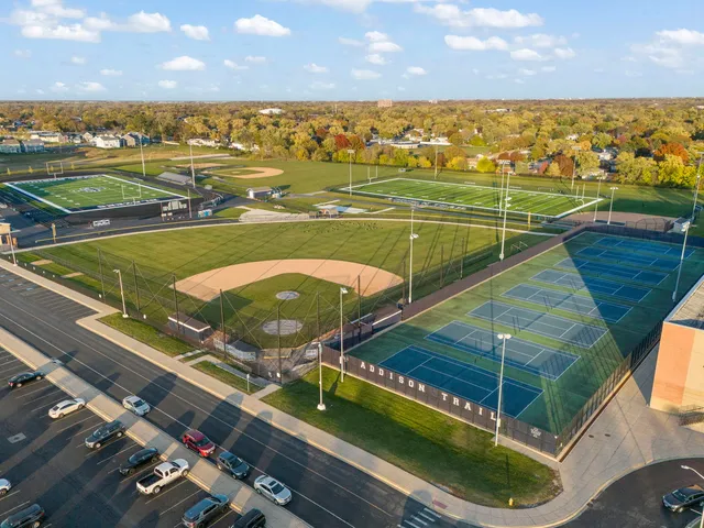 a view of an outdoor space and a lake view