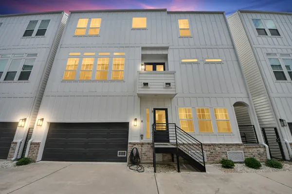a front view of a multi story residential apartment building