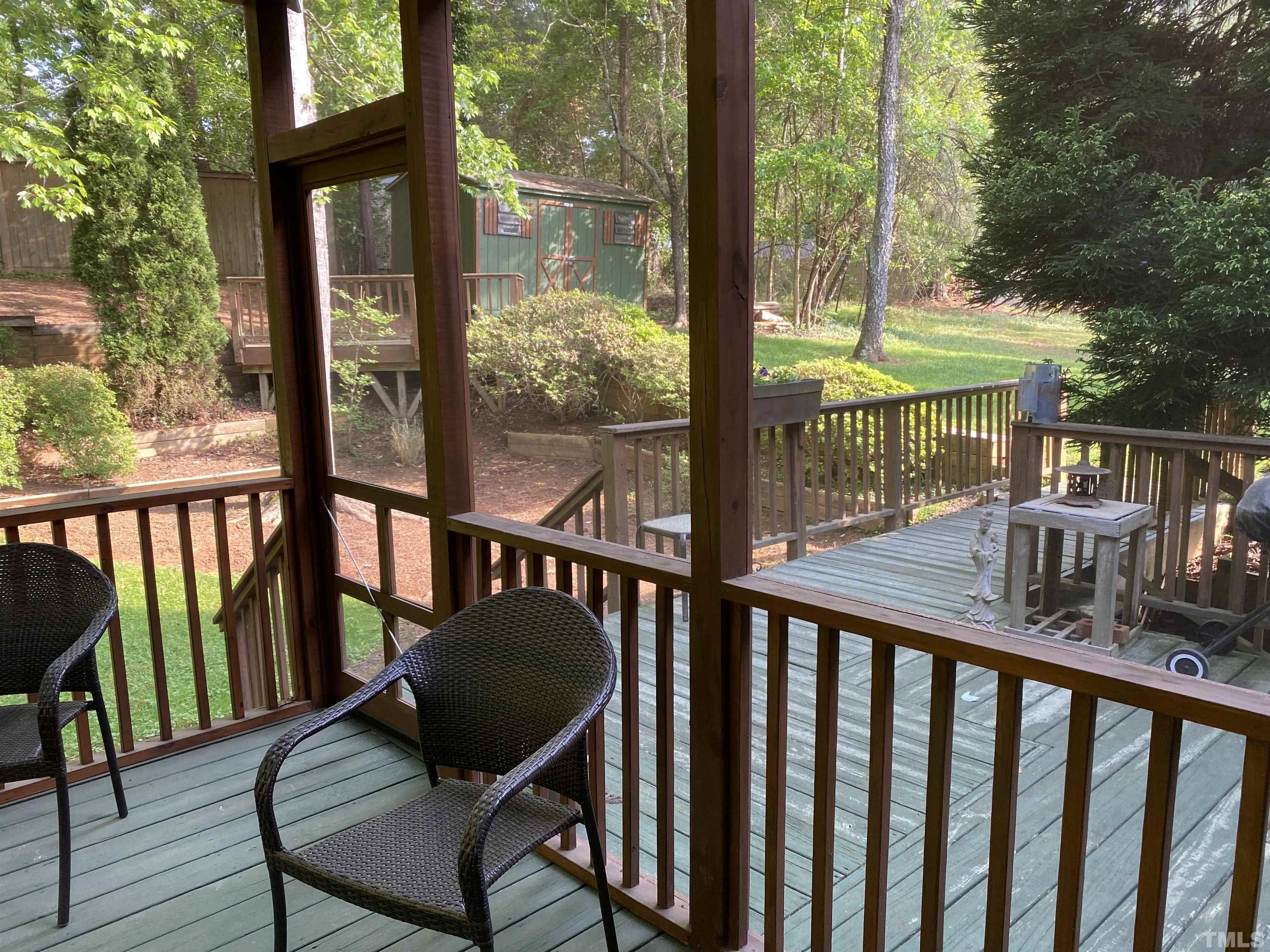 116 Baldwin Drive Durham, NC 27712 - Photo 5 of 33 a view of a chairs in balcony