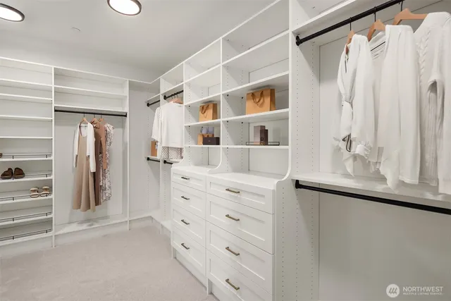 a view of closet area