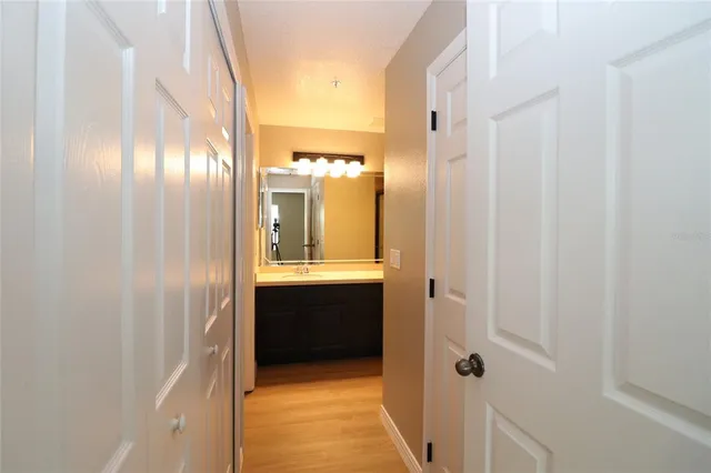 a bathroom with a bathtub and a sink