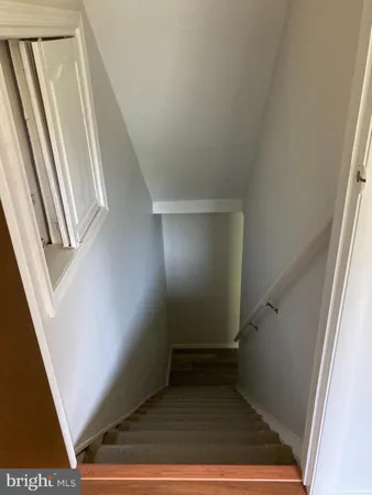 a view of stairs