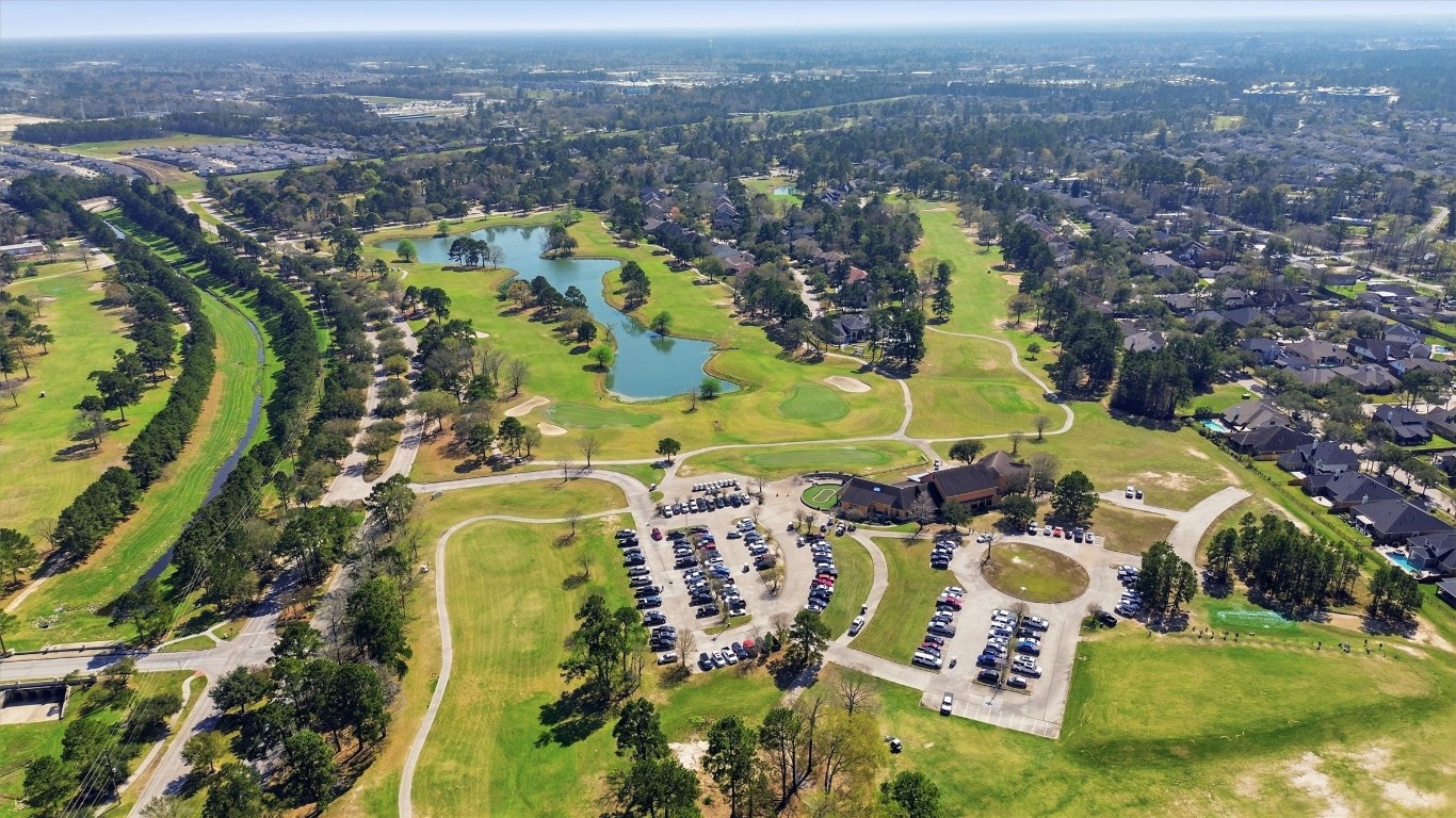 23301 Tuttle Court Porter, TX 77365 - Photo 49 of 50 an aerial view of residential house with outdoor space and swimming pool