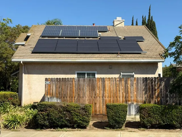 a backyard of a house