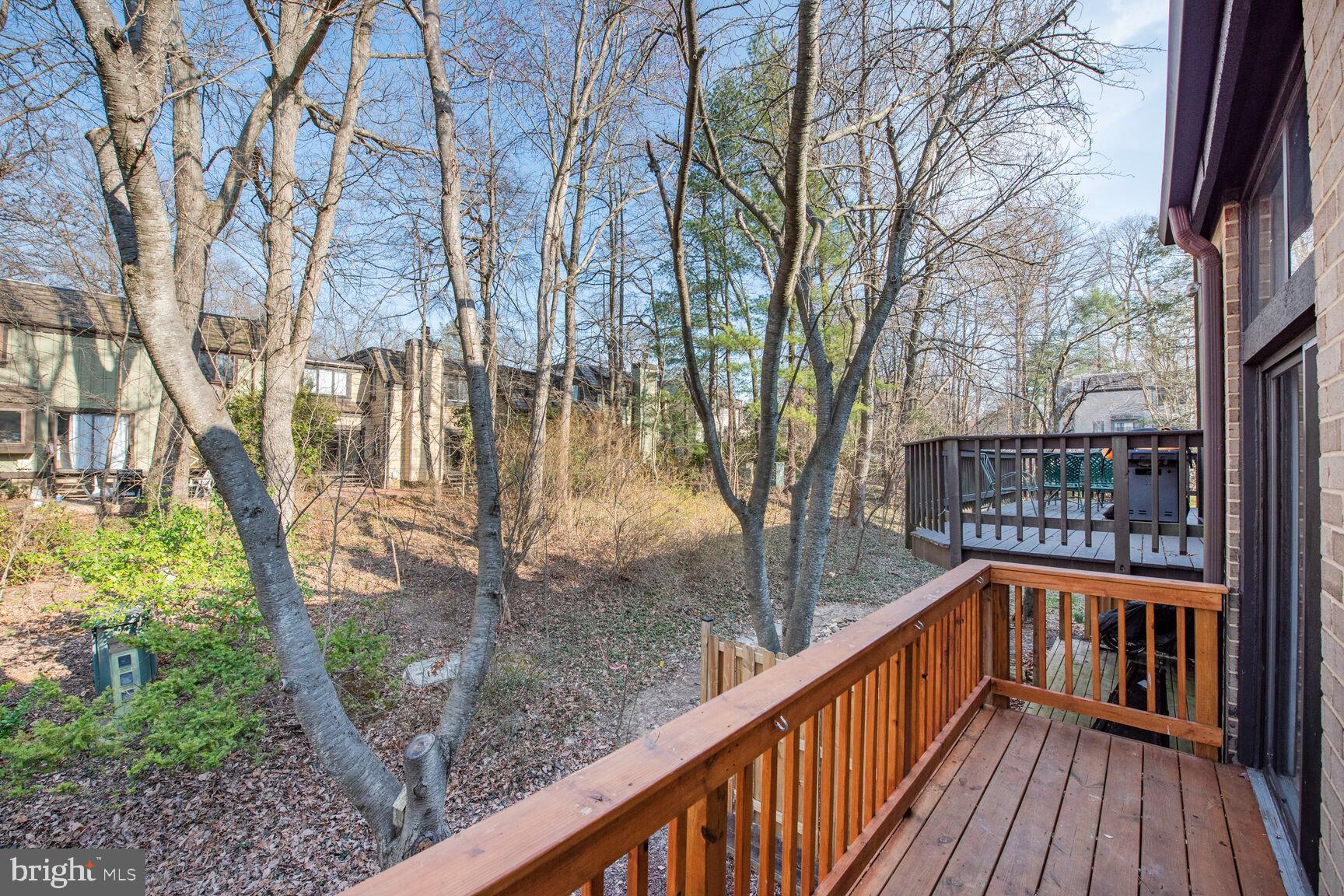1526 Scandia Circle Reston, VA 20190 - Photo 22 of 22 view of balcony with wooden floor and fence