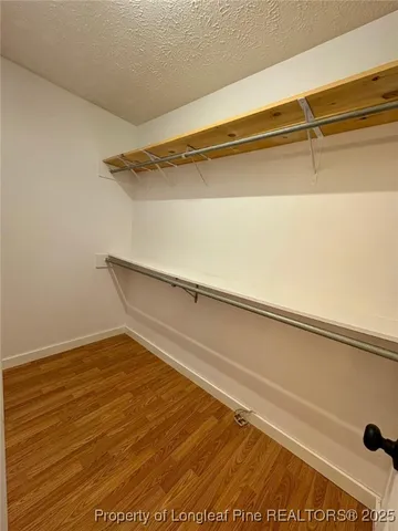 a close view of closet