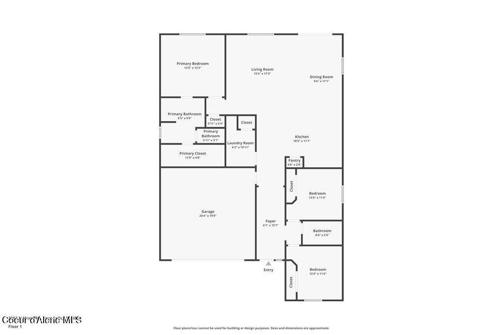 3062 North Marni Road Post Falls, ID 83854 - Photo 30 of 30 floor plan