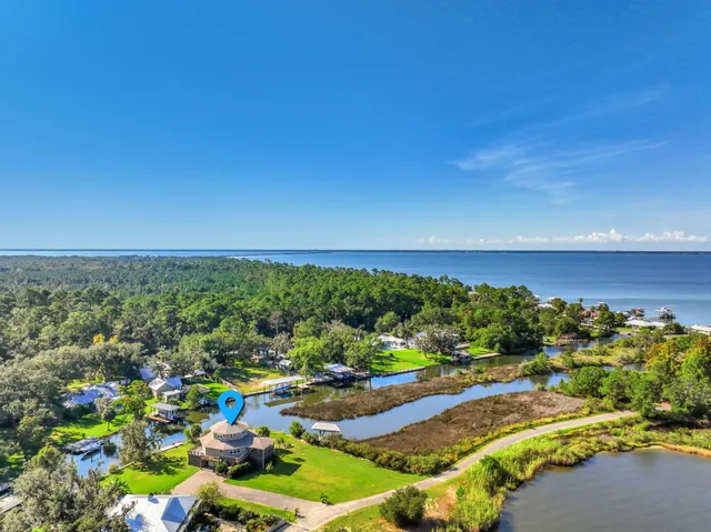 a view of a lake with a mountain