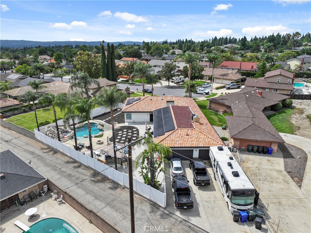 1842 Balboa Way Upland, CA 91784 - Photo 64 of 70 an aerial view of a house with swimming pool and outdoor seating