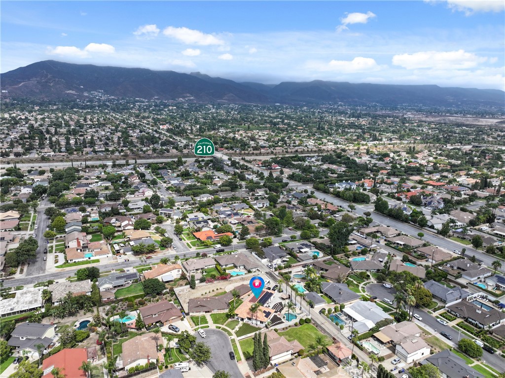 1842 Balboa Way Upland, CA 91784 - Photo 67 of 70 an aerial view of residential houses with city view
