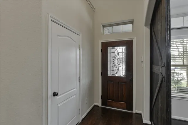 a view of an entryway door